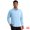 Blue, variant on Unique Bargains Men's Long Sleeve Regular Fit Business Button Down Formal Shirt S White