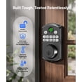 YFK Smart Fingerprint Door Lock, Keyless Entry Door Lock, 4-in-1 APP ...
