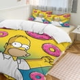 thumbnail image 1 of x254 The Simpsons 3-Piece Bedding Set Warm And Comfortable Soft Duvet Cover Bed Set with 1 Duvet Cover And 2 Pillowcases for Bedroom b254, 1 of 5