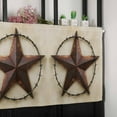 thumbnail image 6 of Brown Star Country Valances for Windows Farmhouse Kitchen Curtains Valances Rod Pocket Valance Curtains for Kitchen Windows Vintage Farmhouse Retro Western Art Window Valances for Bathroom 54"x18", 6 of 6