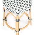 thumbnail image 4 of Beaumont Lane Navy & White Rattan Counter Stool, 4 of 6