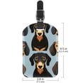thumbnail image 6 of Square 2Pack PU Leather Dachshund Cruise Luggage Tag with Privacy Cover and Name ID Tag for Travel Handbags Backpacks Luggage Tags, 6 of 6
