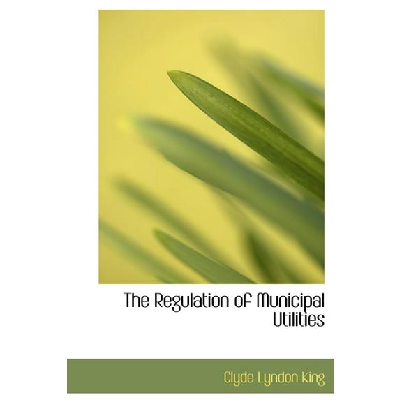 The Regulation of Municipal Utilities (Hardcover)