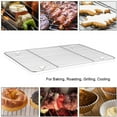 thumbnail image 6 of Stainless Steel Cooling Rack 2 Pack,Baking Racks for Baking Roasting Grilling Cooling, Cooling Racks for Baking fit Small Size Cookie Sheets Oven & Health & Dishwasher Safe,9.7'' x 7.3'',Topboutique, 6 of 6