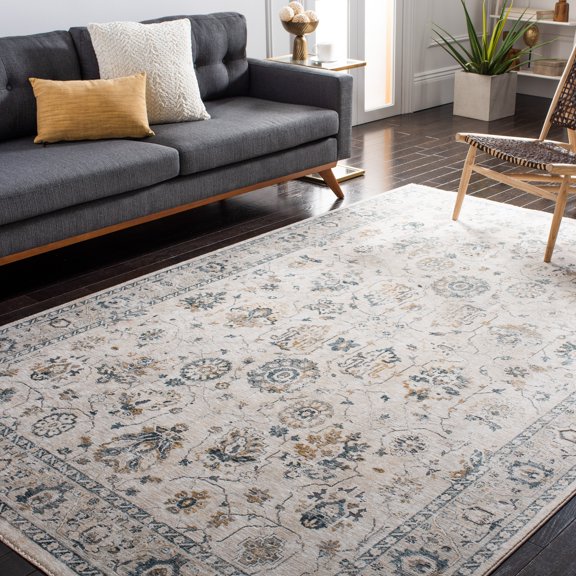 Safavieh Dream Terrance Modern Polyester Area Rug, Ivory/Light Beige, 8' x 10'