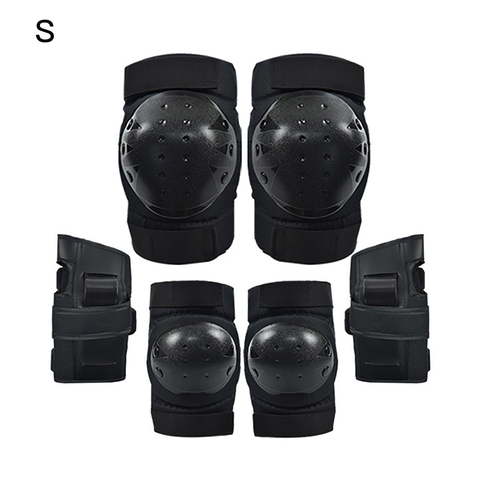 4pcs Unisex Cycling Riding Knee Pads+Elbow Pads Protector Guard Protective Gear 