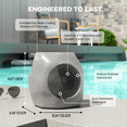 thumbnail image 4 of Smart Bluetooth Speakers with Colorful Lights , Outdoor Waterproof Speaker for Pool Garden and Outdoor Activities, Solar-Powered, Build in App Control,TWS Paring, 4 of 8