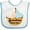 White and Blue, variant on Inktastic Grandma Loves Me Grandchild Boys Baby Bib
