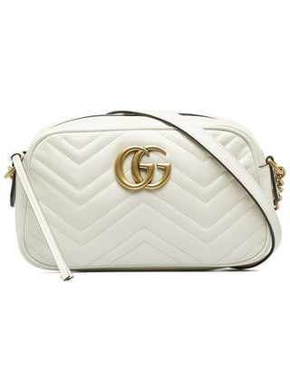 Gucci Pre-owned Small GG Marmont Camera Bag - White