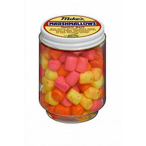 Atlas Mike's Glo Mallows Trout Dough, Cheese Scented, Assorted Colors