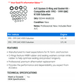 thumbnail image 2 of A/C System O-Ring and Gasket Kit - Compatible with 1992 - 1999 Chevy K1500 1993 1994 1995 1996 1997 1998, 2 of 2