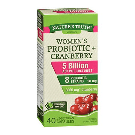 2 Pack Nature's Truth Women Probiotic + Cranberry Diet Supplement Vege