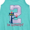 thumbnail image 2 of Pete the Cat -  Happy 2nd Birthday - Toddler and Youth Girls A-line Dress, 2 of 5