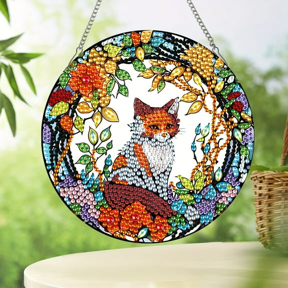 Fox Diamond Art Painting Kit Hanging