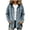 Light Blue, variant on Iyufng Womens Hooded Corduroy Jackets Button Down Long Sleeve Casual Coat with Chest Pockets and Drawstring Hood