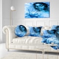 thumbnail image 3 of Designart Young Woman With Closed Eyes - Portrait Throw Pillow - 12x20, 3 of 5