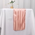 thumbnail image 5 of BalsaCircle 12x108 in Dusty Rose Stripes Satin Table Runner Wedding Party Linens Events Reception Decorations Supplies, 5 of 8