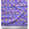 thumbnail image 1 of Soimoi Poly Georgette Fabric Leaves & Flower Floral Print Sewing Fabric Yard 52 Inch Wide, 1 of 3