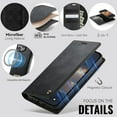 thumbnail image 4 of Compatible con Funda Billetera Desmontable para iPhone 16 Pro Compatible con Magsafe, Soporte para Tarjetero con Bloqueo RFID y Tapa de Cuero PU 2 en 1 Funda Magnética a prueba de Golpes, 4 of 9