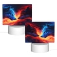 thumbnail image 2 of Fotbe Red And Blue Fire Wolf Pattern Acrylic Night Light Gift with 3 Color ModesTouch-Sensitive LED Lamp Perfect Gift for Mother's Day, Birthday, or Christmas, 2 of 9