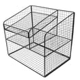 thumbnail image 5 of HONMEET Metal Desk Organizer with Phone Stand, 3-Tier Black Document and Paper Sorter for Office and Home Use, 5 of 7