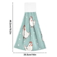 thumbnail image 3 of Chicken Pattern Hand Towels 2 Pack Quick Dry Velvet Soft with Velcro Kitchen Bath 14x18in, 3 of 7