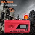 thumbnail image 3 of Radio meteorológica multifuncional Pantalla LCD de 17 pulgadas Cargador de radio solar AM FM NOAA JShteea  El nuevo, 3 of 9