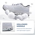 thumbnail image 4 of AOV Womens Wide Toe Box Walking Shoes Arch Support Plantar Fasciitis Tennis Sneakers Casual Athletic Running Shoes WhiteBlack1 Size 7, 4 of 6