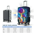 thumbnail image 6 of Balery Magic Mushrooms ,Fireflies Luggage Cover Protector, Scratch And Dirt Resistant, Fits 18-32 Inch Luggage(excluding luggage) - Medium, 6 of 9