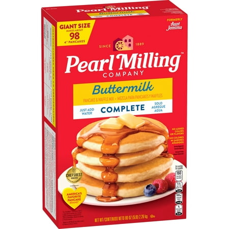 Pearl Milling Company Complete Buttermilk Pancake Mix Buttermilk, 80oz (Packaging May Vary)