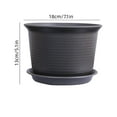 thumbnail image 3 of Fasiaou Large Plastic Self Watering Flower Pots Indoor Outdoor with Drainage Holes, Deep Reservoir,Nursery Planting Pot for Indoor Out Door Plants,Black, 3 of 6