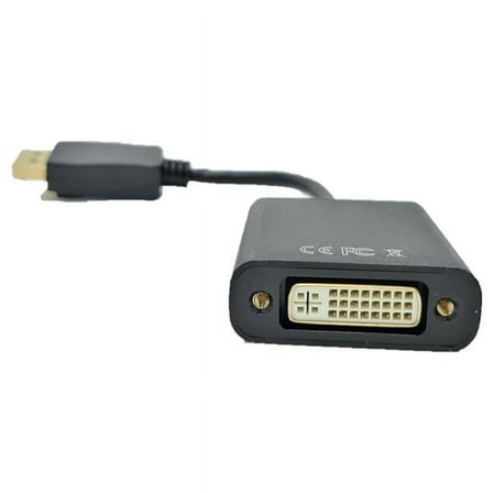 9 in. DisplayPort to DVI Adapter, Black