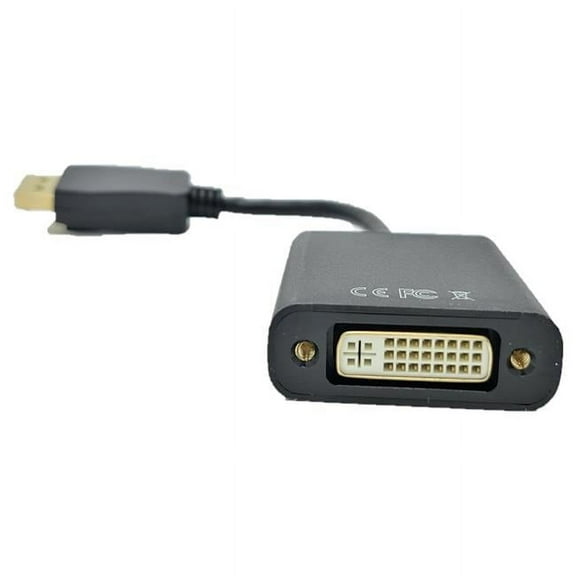 9 in. DisplayPort to DVI Adapter, Black