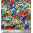 thumbnail image 1 of Soimoi Poly Georgette Fabric Flower Artistic Print Fabric by Yard 42 Inch Wide, 1 of 3