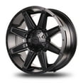 thumbnail image 3 of 20x9 Mudder Trucker MT404 Deviant Black 5x127 5x5 5x135 ET12 Wheel Rim, 3 of 7