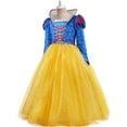 thumbnail image 3 of Girls Snow Costume Princess Dress Halloween Birthday Party Outfits, Size 7-8, 3 of 7