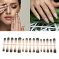 thumbnail image 2 of Unique Bargains 1 Pc Crescent Long Coffin Fake Nails Black Pink, 2 of 6