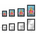 thumbnail image 4 of IBA Indianbeautifulart Goddess Lakshmi Picture Frame Religious Poster Black Wall Frame Deity Photo Frame Wall Decor&nbsp;For Home/ Office/ Temple-8 x 10 Inches, 4 of 7