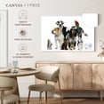 thumbnail image 5 of Elephant Stock Group Of House Pets Wall Art - Horizontal Canvas Wall Art - Living Room Wall Decor - Animal Canvas - White And Gray Decor - 12" x 8", 5 of 8