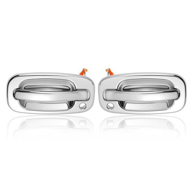 Ofertas Únicas 1 Par 15034985 Manija de Puerta Exterior Metálica Frontal para Chevy para Silverado 1500 1999-2006 para Cadillac Escalade 2002-2006 Cromo