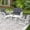 Gray Cushions, variant on MEETWARM 4 Pieces Outdoor Wicker Patio Conversation Sets with Glider Loveseat, 2 Chairs with Coffee Table Wicker Rocking Glider Set, Wicker Conversation Set with Thickened Cushions, White Wicker/Grey