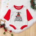 thumbnail image 3 of URMAGIC 0-12M Newborn Infant Baby Boy Girl Christmas Letter Print Romper Jumpsuit Clothes, 3 of 9