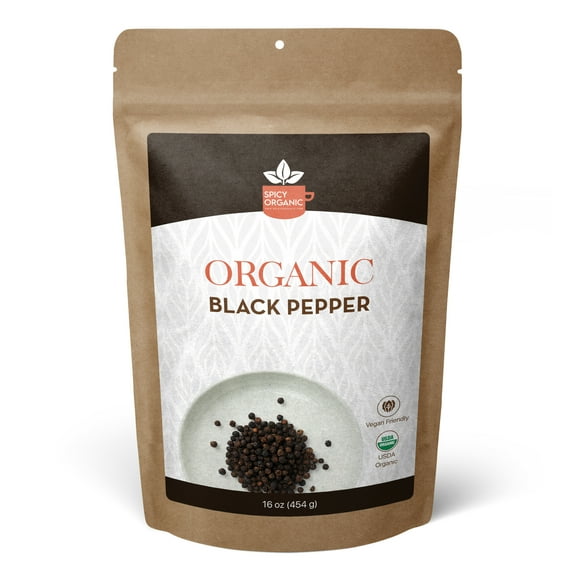 Organic Black Peppercorns: Elevate Your Dishes with Bold and Rich Flavor - Ideal for Cooking and Seasoning