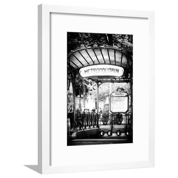 Paris Focus Abbesses Metro, Transportation Framed Art Print Wall Art by Philippe Hugonnard Sold by Art.Com