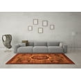 thumbnail image 3 of Ahgly Company Indoor Rectangle Abstract Orange Modern Area Rugs, 8' x 10', 3 of 4