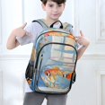 thumbnail image 6 of FORMRS School Backpack 17" Student Travel Bag with Laptop Compartment, Blue Goldfish, 6 of 7
