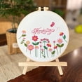 thumbnail image 3 of 3 Sets Embroidery Kit for Adult, Embroidery Kit Include Embroidery Cloth Hoops Threads for Craft Lover Hand Stitch with Embroidery Skill Techniques, 3 of 7