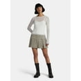 thumbnail image 2 of Madden NYC Women's Pleated Plaid Mini Skort, Sizes XXS-XXL, 2 of 5