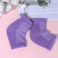 thumbnail image 4 of 1 Pair Callus Remover Gel Moisturizing Socks Gel Natural Remedy for Cracked and Dry Heels for Women Men (Purple), 4 of 5
