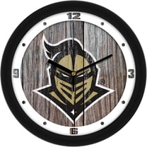 UCF Knights 11.5'' Suntime Premium Glass Face Weathered Wood Wall Clock